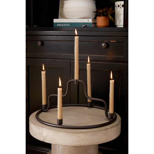 Hearth Candelabra by Accent Decor in black. Made from metal in a modern style.