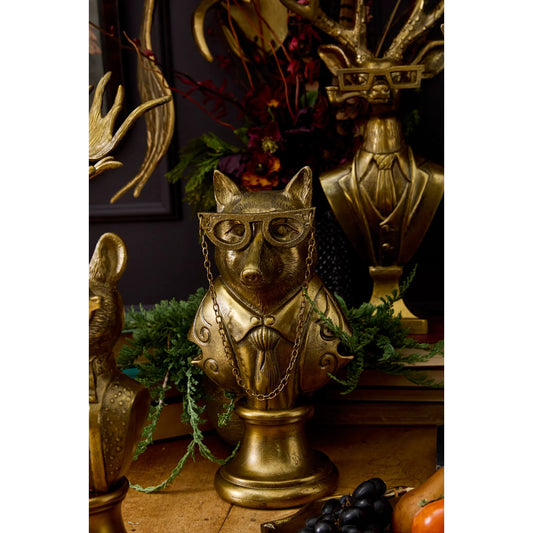 E+E Bust Eloise by Accent Decor in antique-gold. Made from metal in a eclectic & global style.