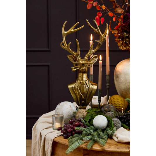 E+E Bust Frankie by Accent Decor in antique-gold. Made from metal in a eclectic & global style.