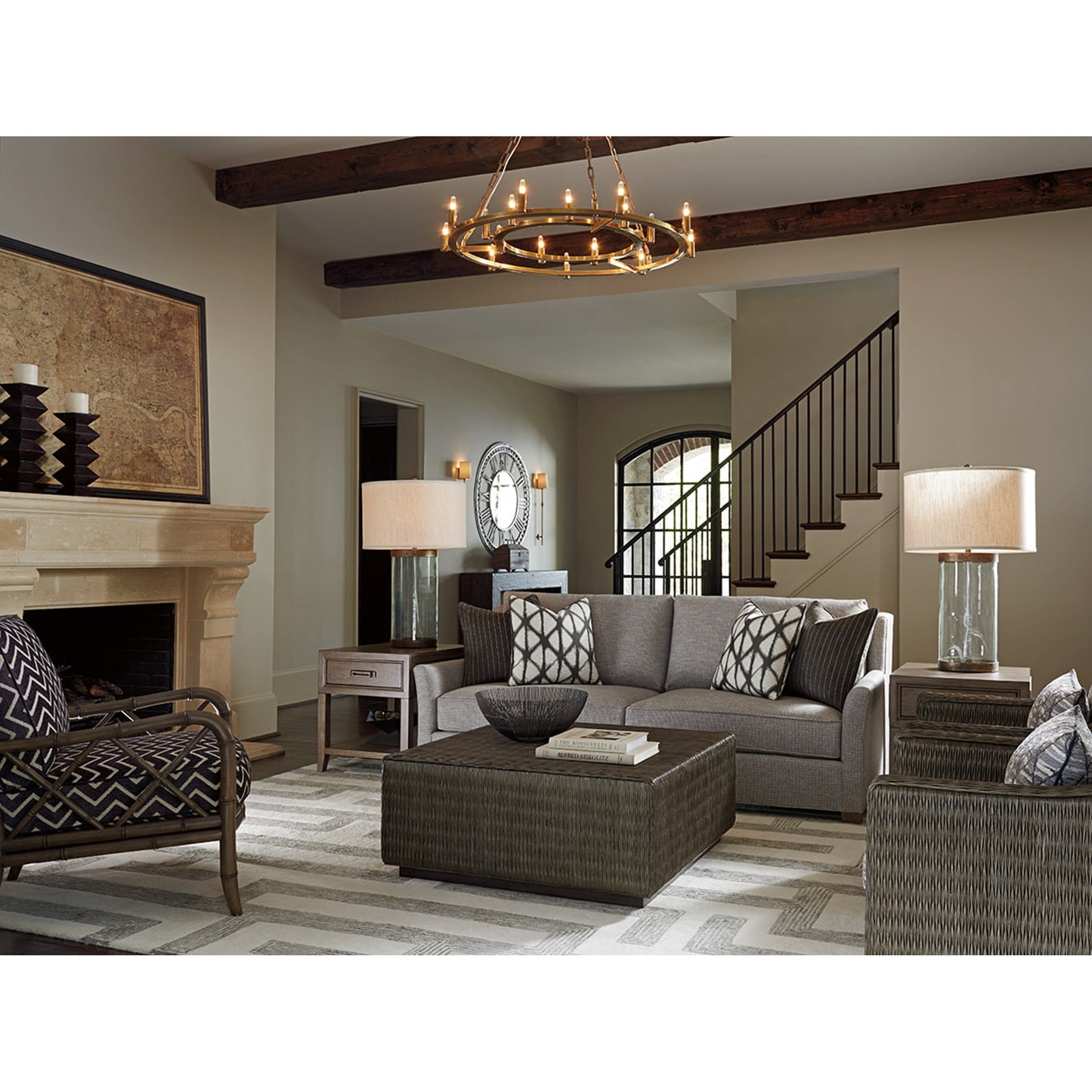 005 SR-836422 | Lifestyle | Seawatch Woven Cocktail Table by Tommy Bahama Home. Made from unique in a coastal style.