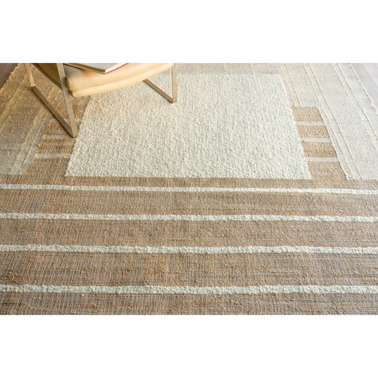 Pompano 7575 Rug by Exquisite Rugs in ivory, beige. Made from wool, jute in a unique style.