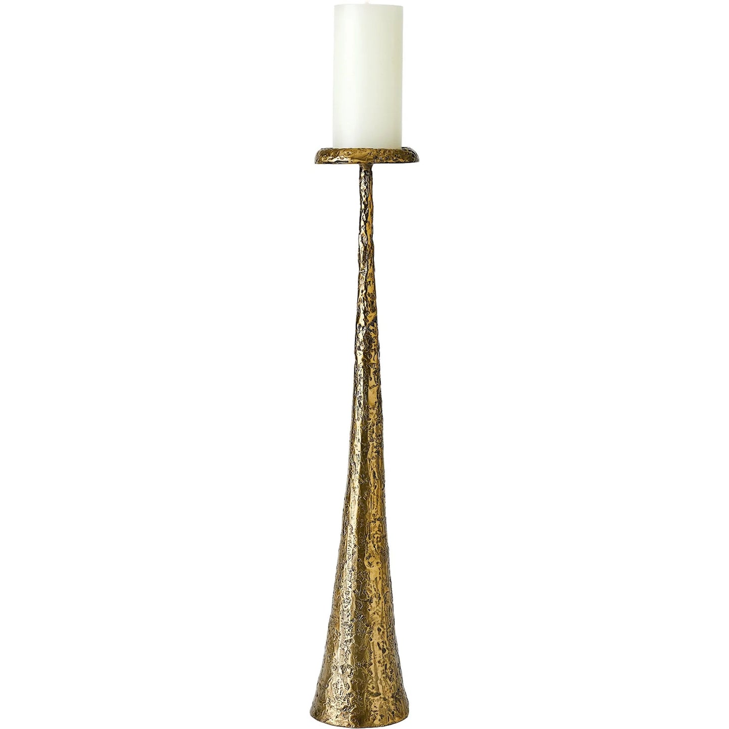 006 SI-2323124 | Additional Silo | Beacon Candle Holder by Global Views in red and antique brass. Made from unique in a unique style.