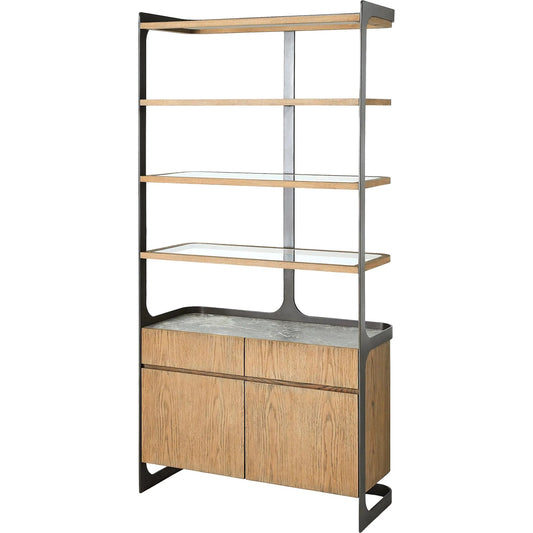 014 SI-2323501 | Primary Silo | Element Etagere by Global Views in grey and marble. Made from unique in a modern style.