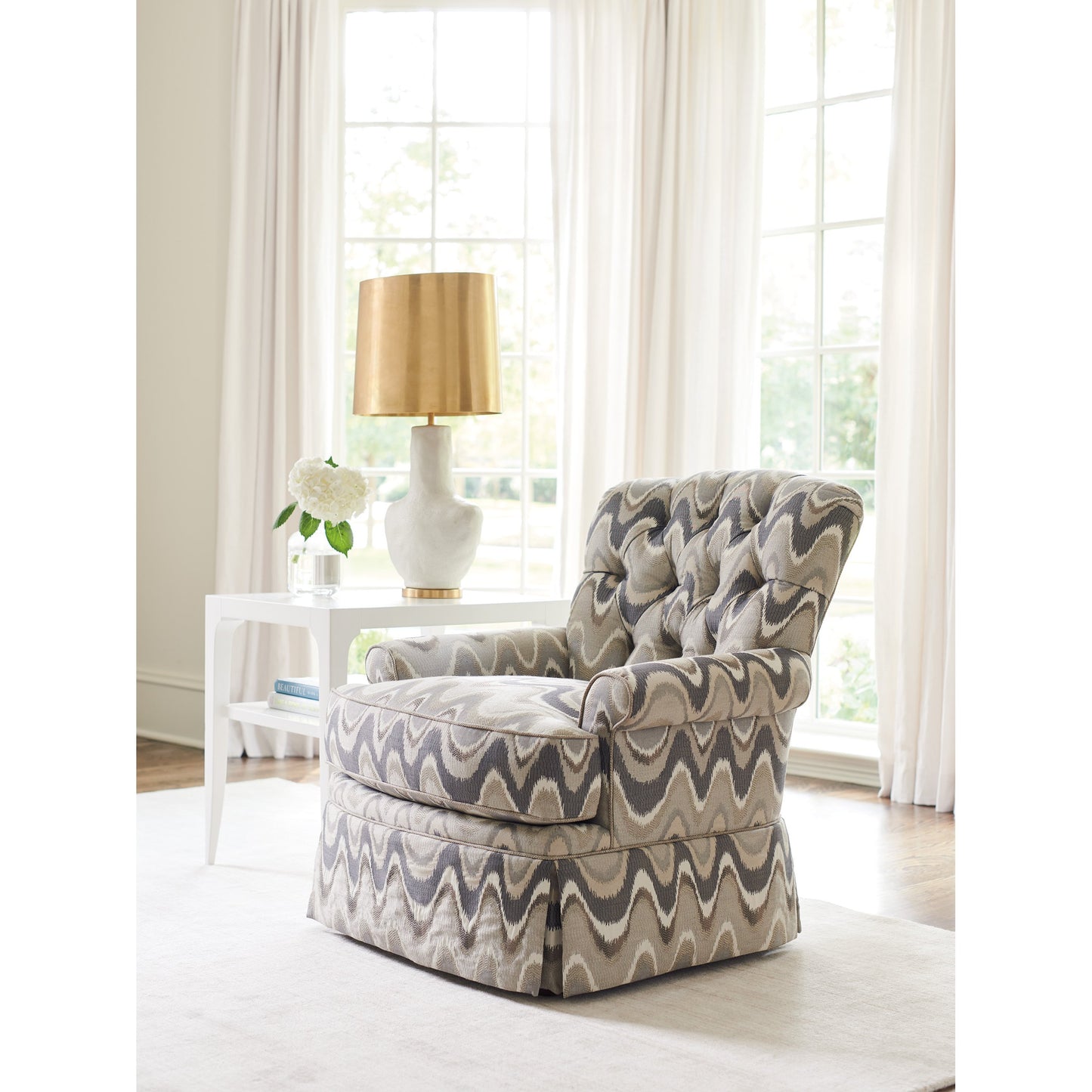 006 SR-835222 | Lifestyle | Carrington End Table by Lexington in white. Made from unique in a transitional style.
