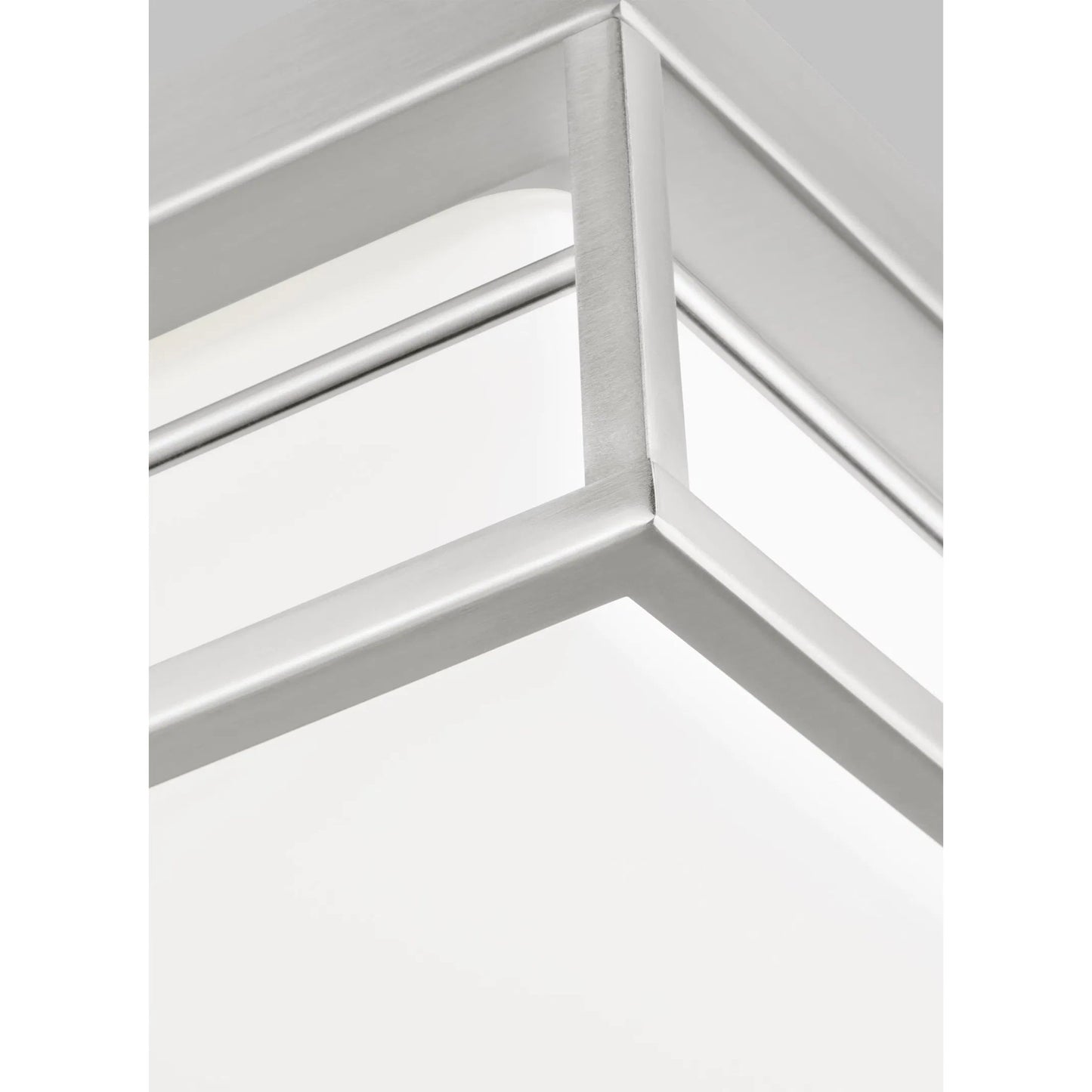 009 SI-2233387 | Closeup | Dearborn Medium LED Ceiling Flush Mount by Visual Comfort & Co.. Made from steel in a modern style.