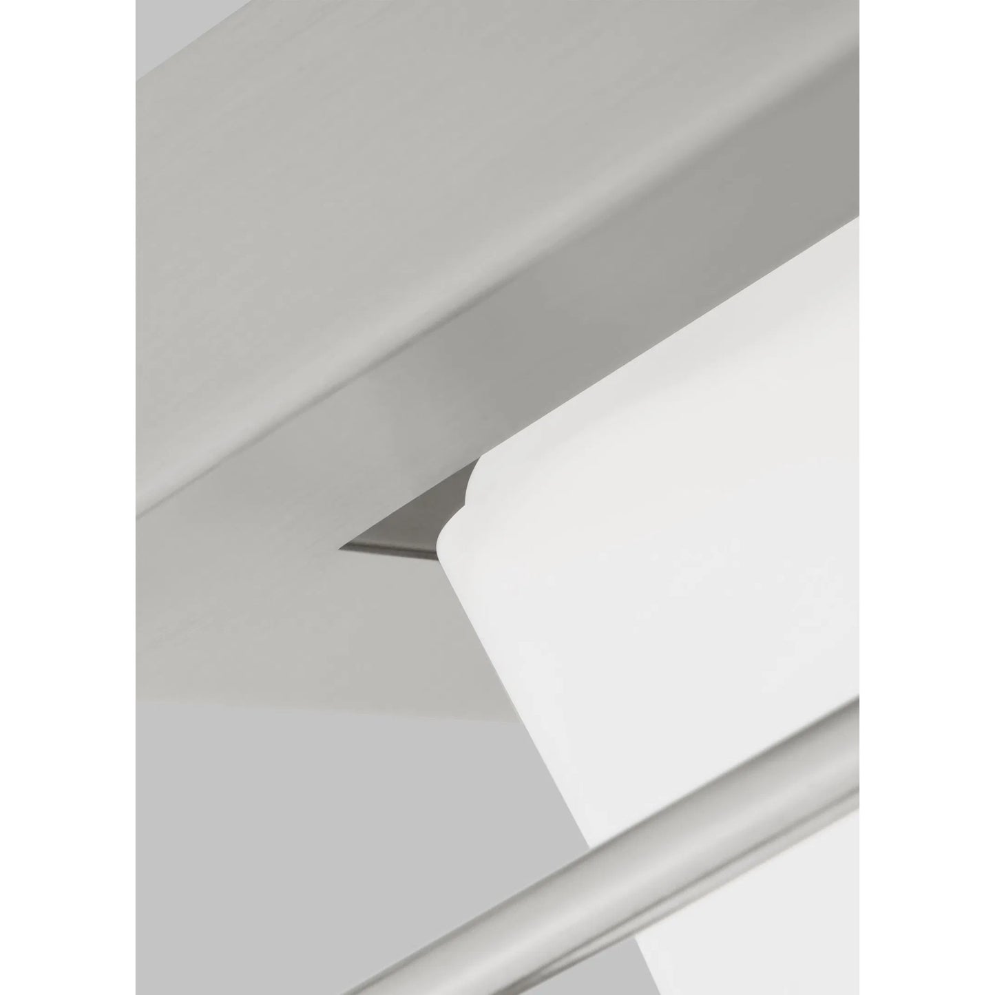 012 SI-2233387 | Closeup | Dearborn Medium LED Ceiling Flush Mount by Visual Comfort & Co.. Made from steel in a modern style.