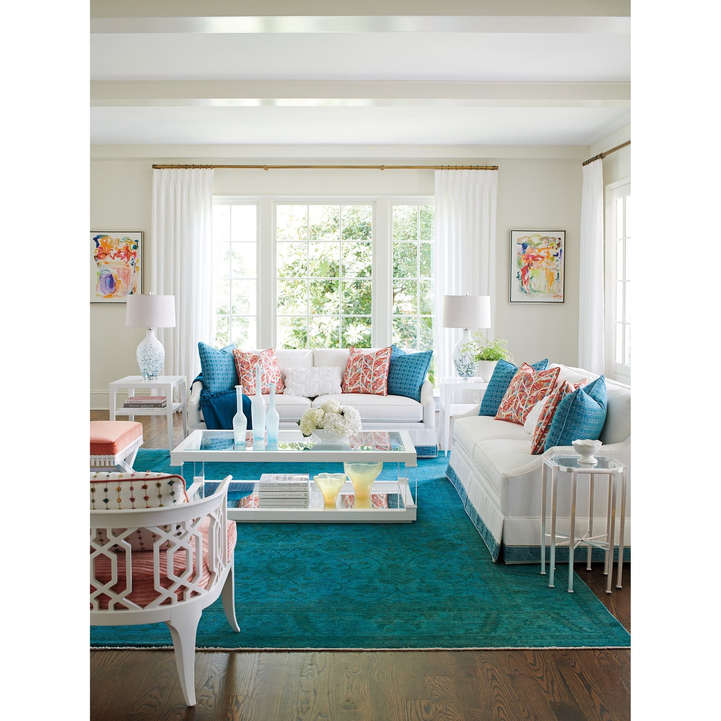 007 SR-835222 | Lifestyle | Carrington End Table by Lexington in white. Made from unique in a transitional style.