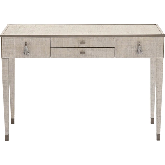 001 SR-700751 | Primary Silo | Argento Vanity Desk by Global Views in pewter. Made from acacia, beech, mdf, poplar in a transitional style.