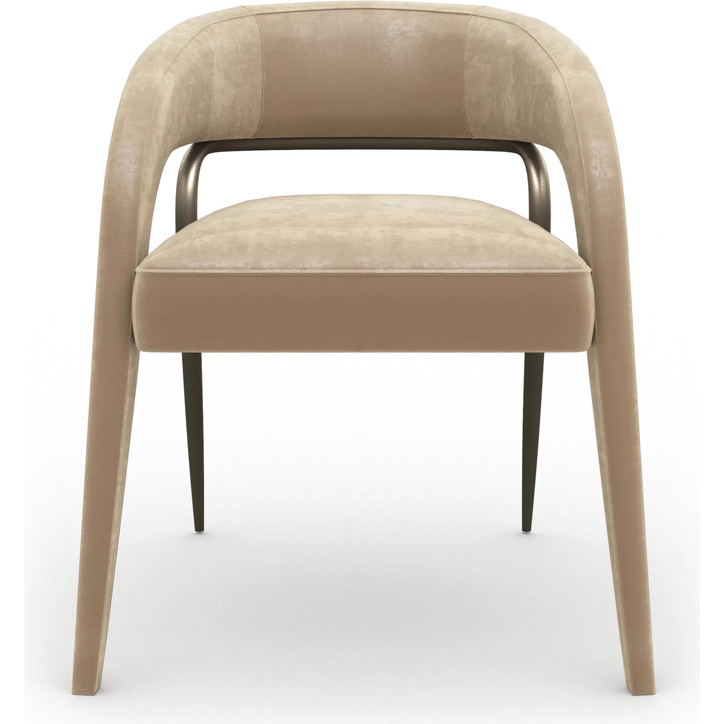 010 SI-2370762 | Additional Silo | Gazelle Dining Chair by Caracole in brushed gold. Made from unique in a modern style.