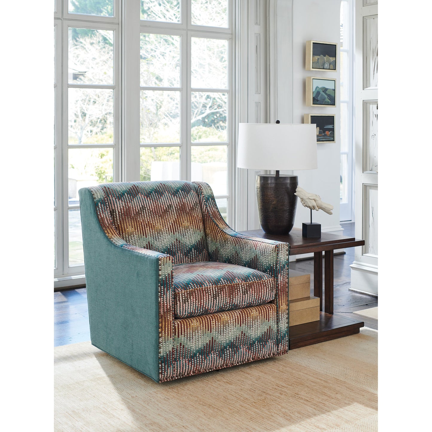 005 SI-1823418 | Lifestyle | Alvarado End Table by Lexington in walnut. Made from unique in a traditional style.