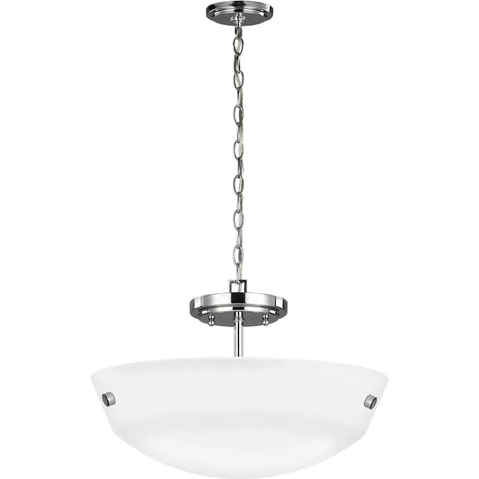 Kerrville Two Light Semi-Flush Convertible Pendant by Visual Comfort & Co.. Made from steel, glass in a transitional style.
