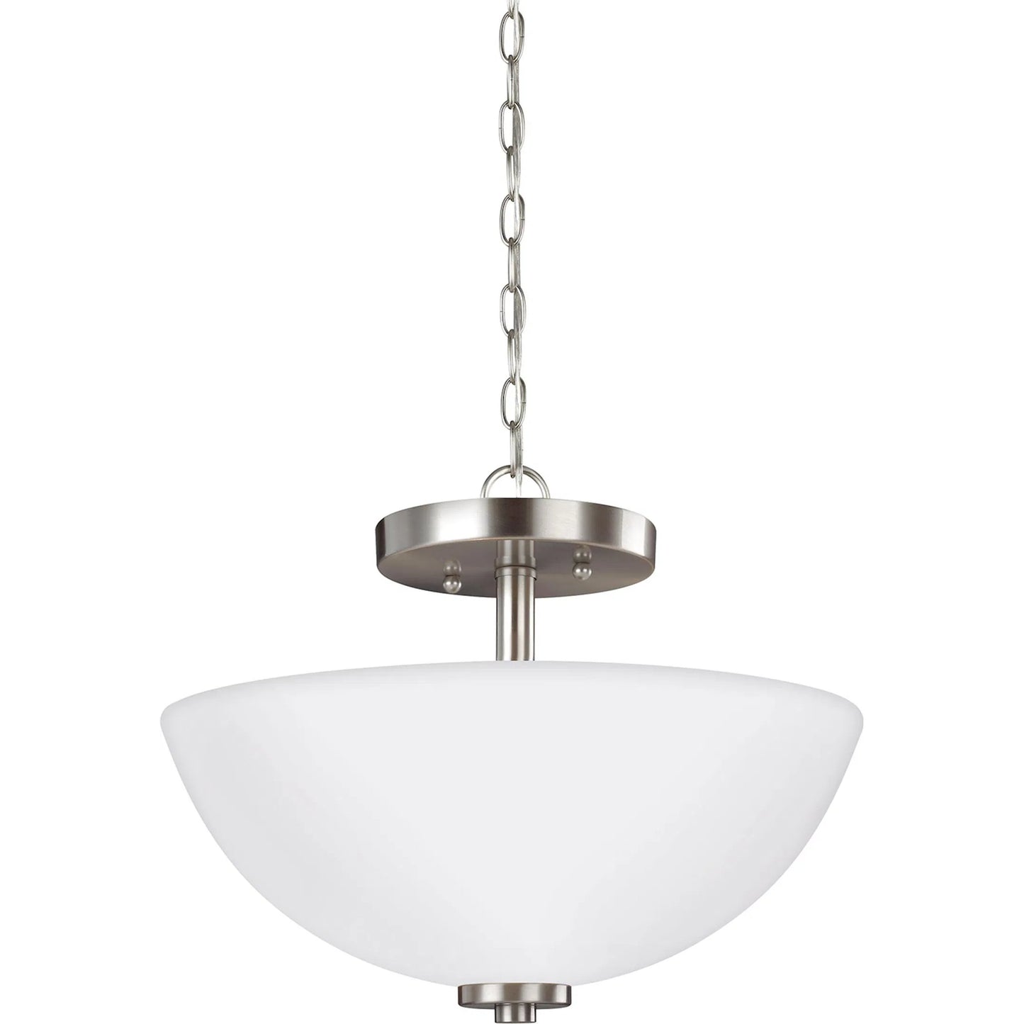 003 SI-2241145 | Primary Silo | Oslo Two Light Semi-Flush Convertible Pendant by Visual Comfort & Co.. Made from steel in a unique style.