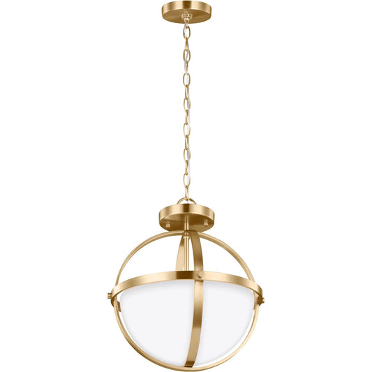 Alturas Two Light Semi-Flush Convertible Pendant by Visual Comfort & Co.. Made from steel in a modern style.