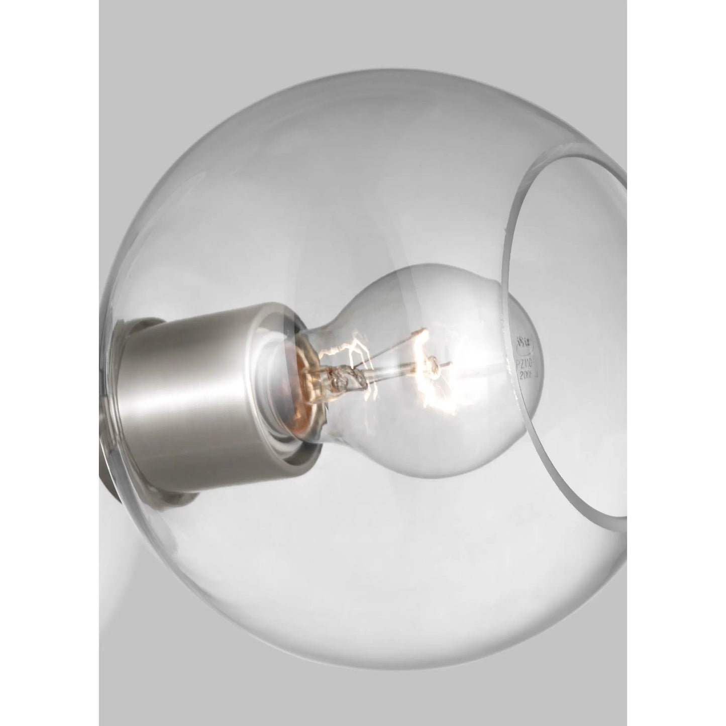 009 SI-2233425 | Closeup | Codyn Three Light Semi-Flush Convertible Pendant by Visual Comfort & Co.. Made from steel in a modern style.