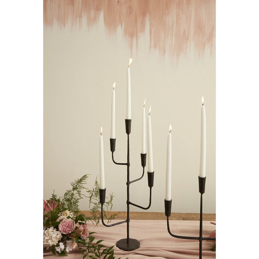 Davina Candelabra by Accent Decor in black. Made from metal in a modern style.