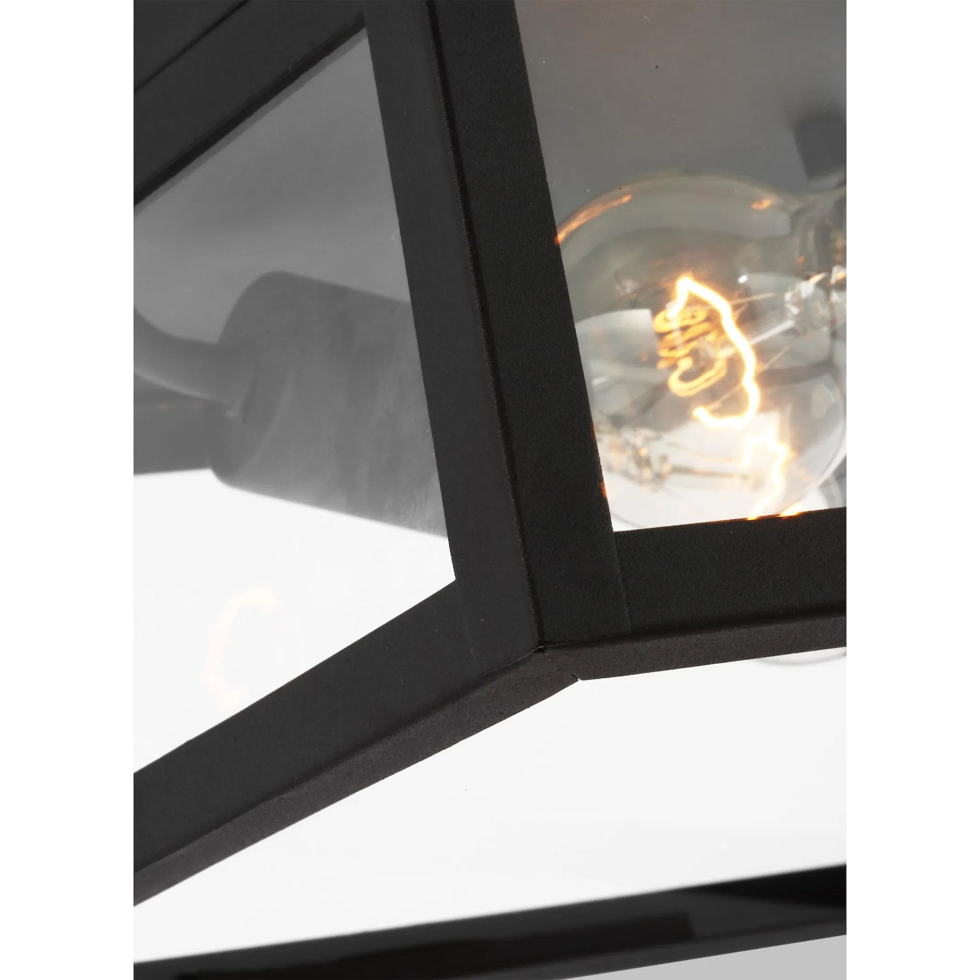 Founders Two Light Outdoor Flush Mount by Visual Comfort & Co.. Made from aluminum in a cottage & farmhouse style.