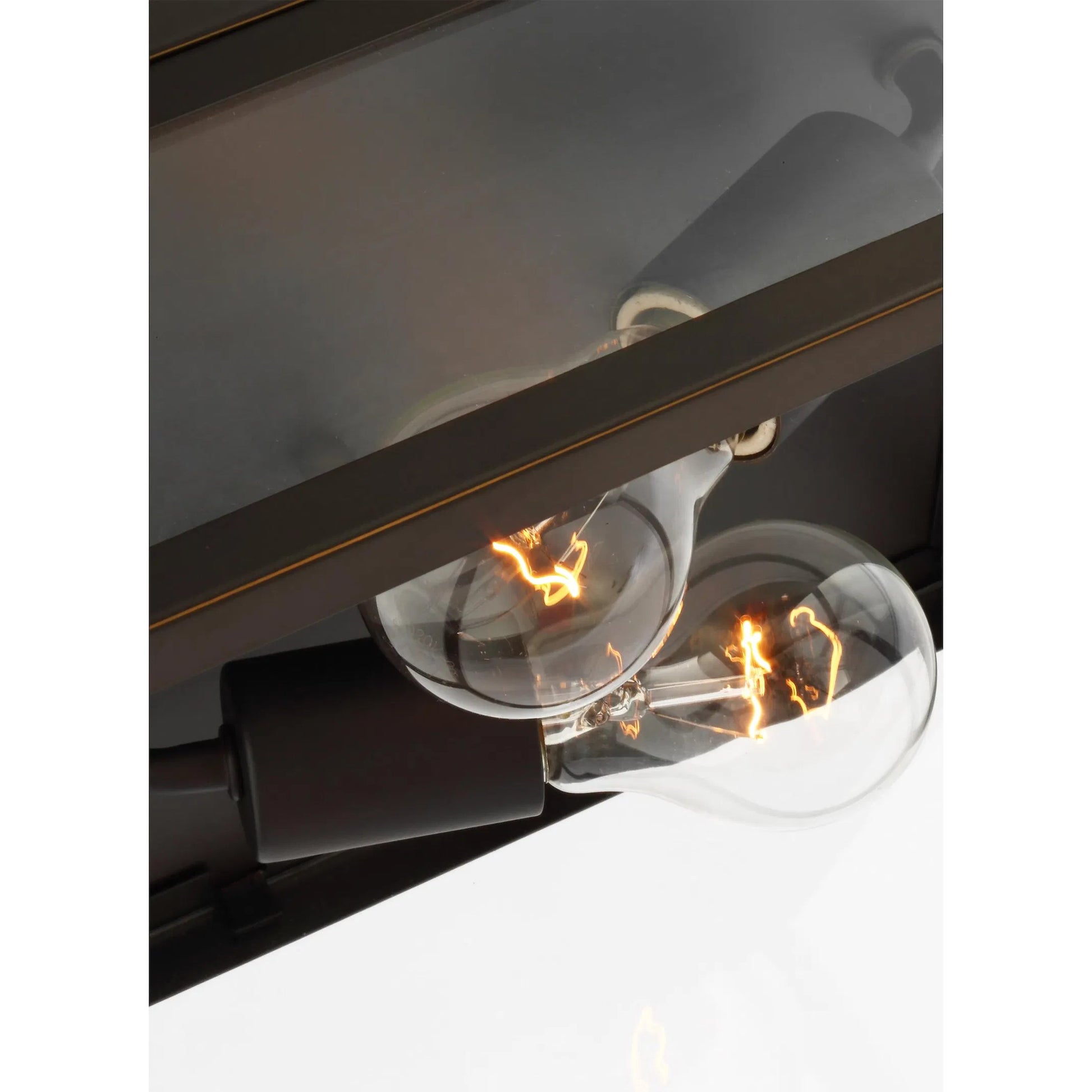 Founders Two Light Outdoor Flush Mount by Visual Comfort & Co.. Made from aluminum in a cottage & farmhouse style.