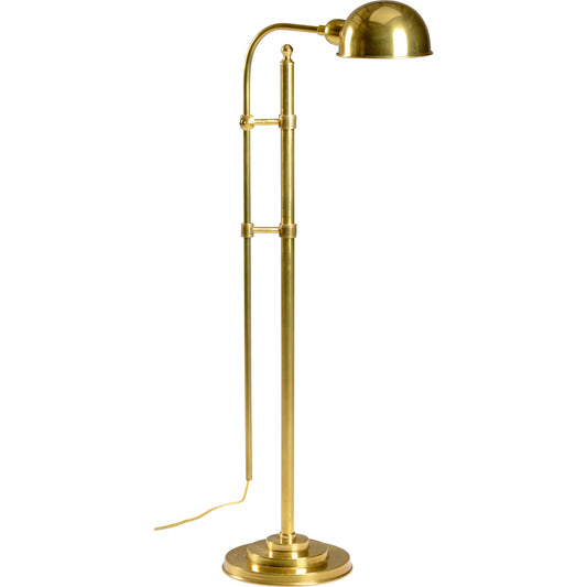 Essex Floor Lamp by Wildwood in antique patina. Made from brass in a transitional style.