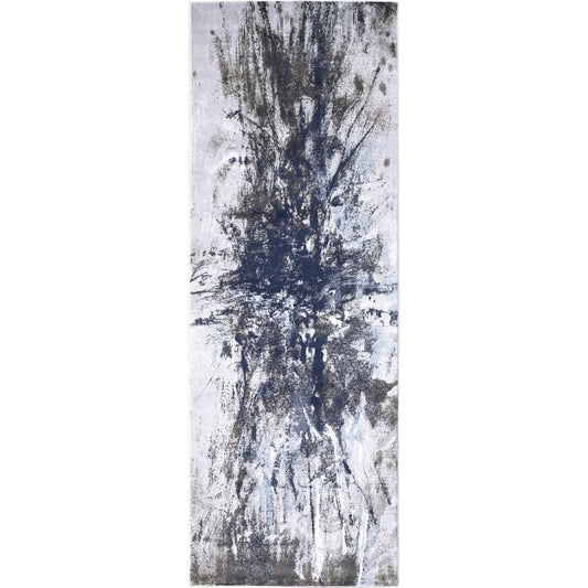 Gaspar Rug - 3833F by Feizy in blue, gray, white. Made from polypropylene, polyester in a unique style.