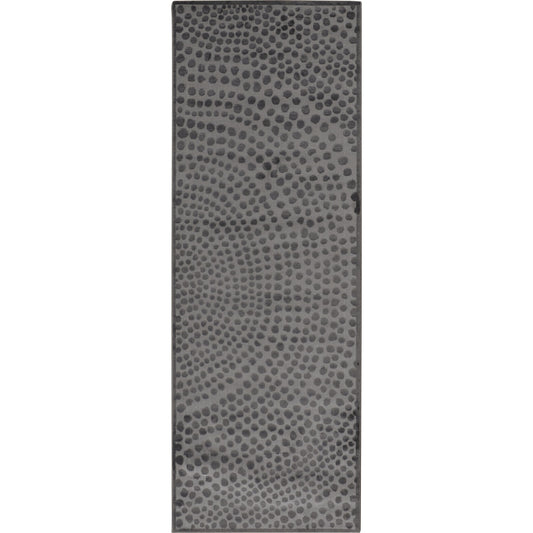 Gaspar Polka Dots Rug - 3835F by Feizy in gray, silver, ivory. Made from polypropylene, polyester in a unique style.