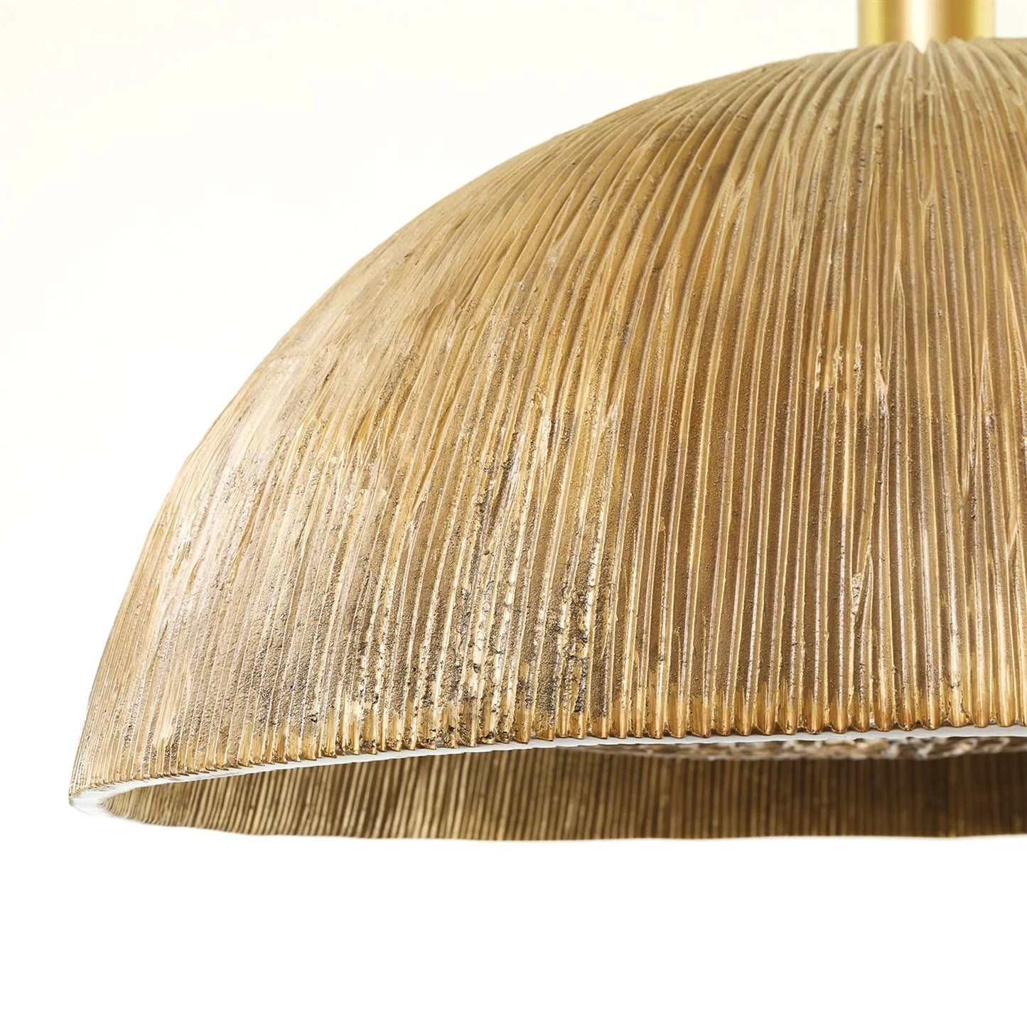 002 SI-2323492 | Closeup | Ege Chandelier by Global Views in red and bronze. Made from unique in a modern style.