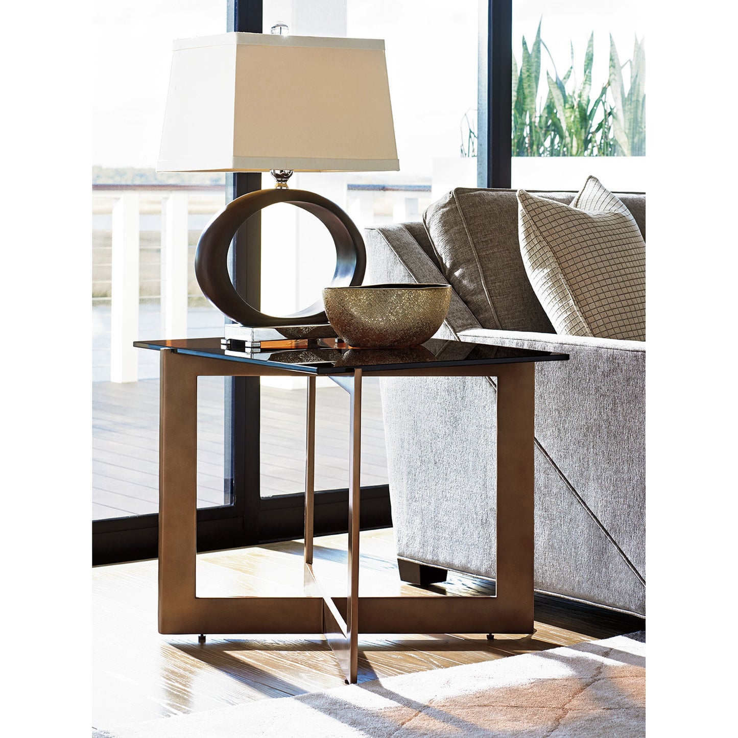 003 SR-835083 | Lifestyle | Aperture End Table by Lexington. Made from unique in a modern style.