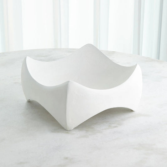 Marius Square Bowl by Global Views. Made from aluminum in a modern style.