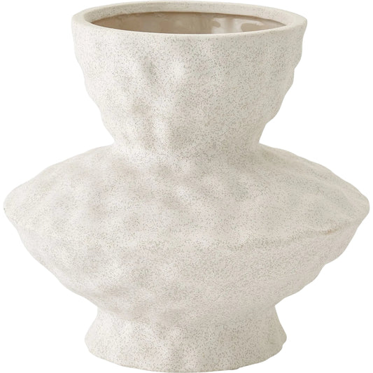 Antoine Vase by Global Views in volcanic white. Made from ceramic in a modern style.
