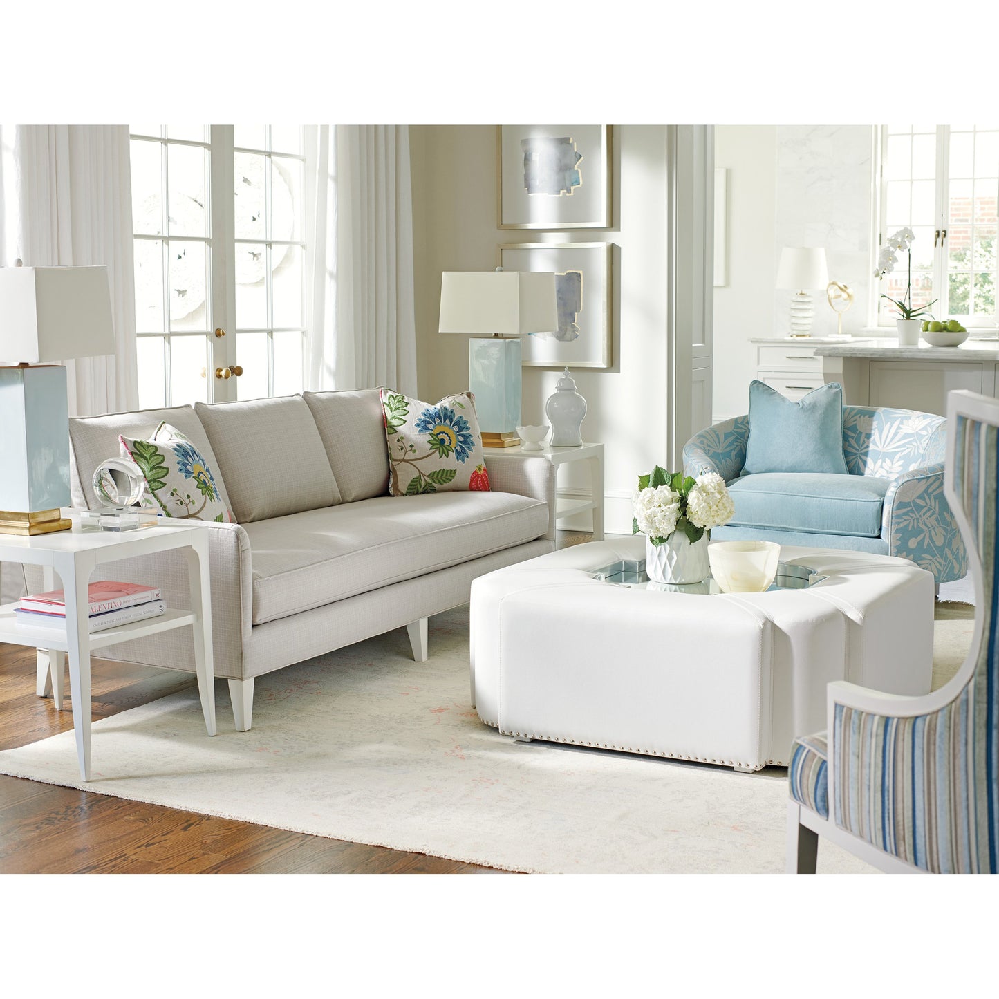 008 SR-835222 | Lifestyle | Carrington End Table by Lexington in white. Made from unique in a transitional style.