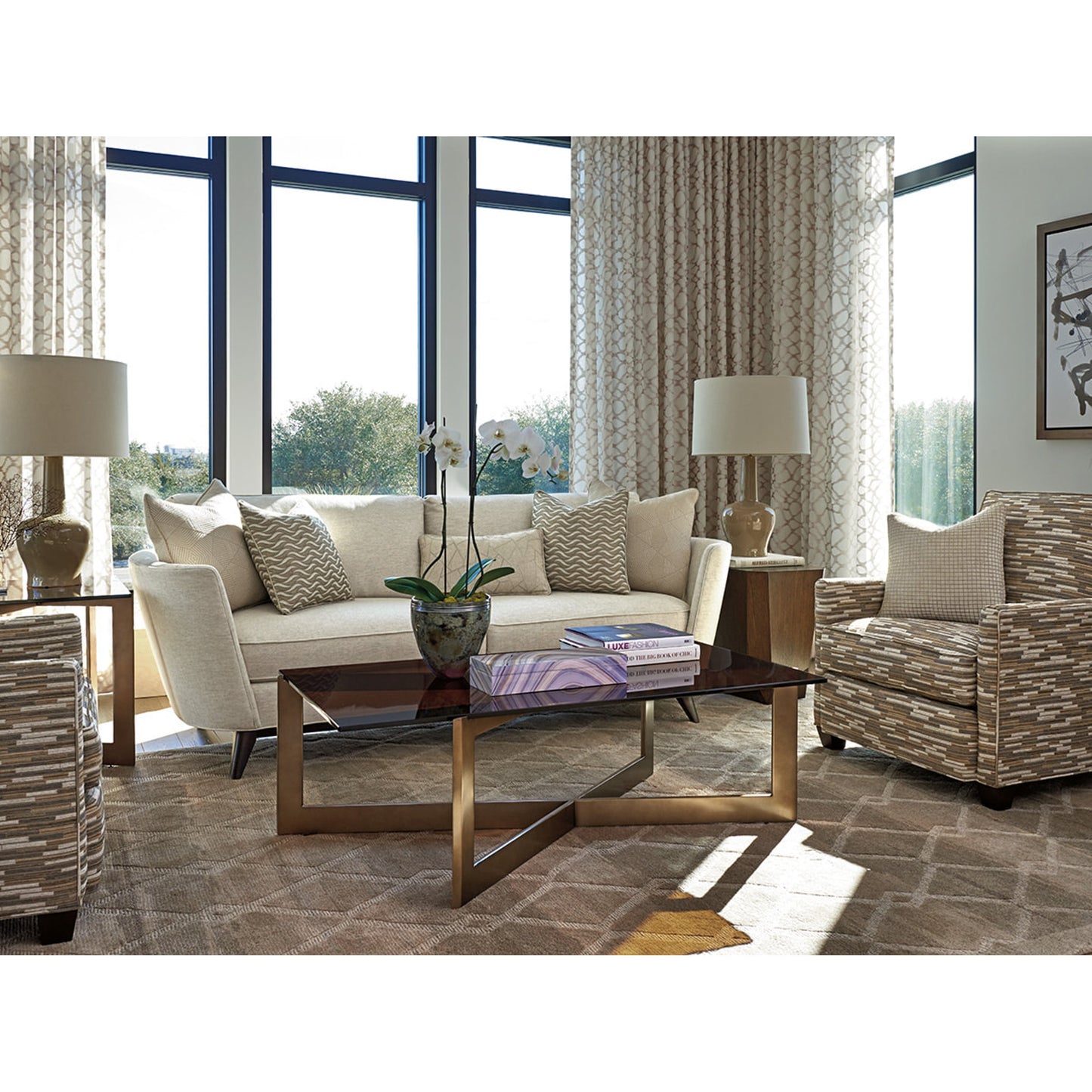 003 SR-835082 | Lifestyle | Aperture Cocktail Table by Lexington. Made from unique in a modern style.
