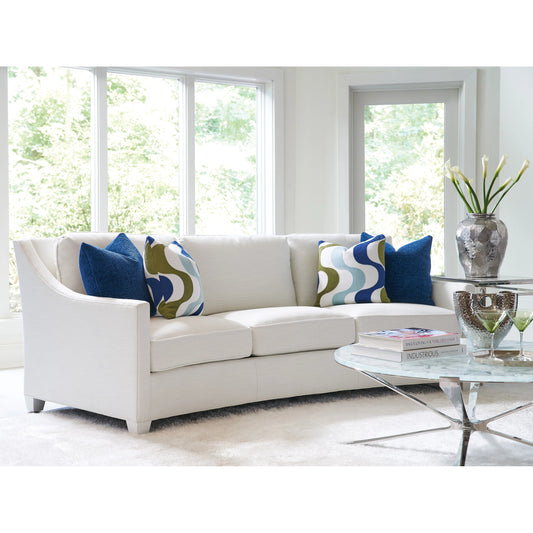 Valenza Curved Sofa by Lexington in ivory and sanibel. Made from unique in a transitional style.