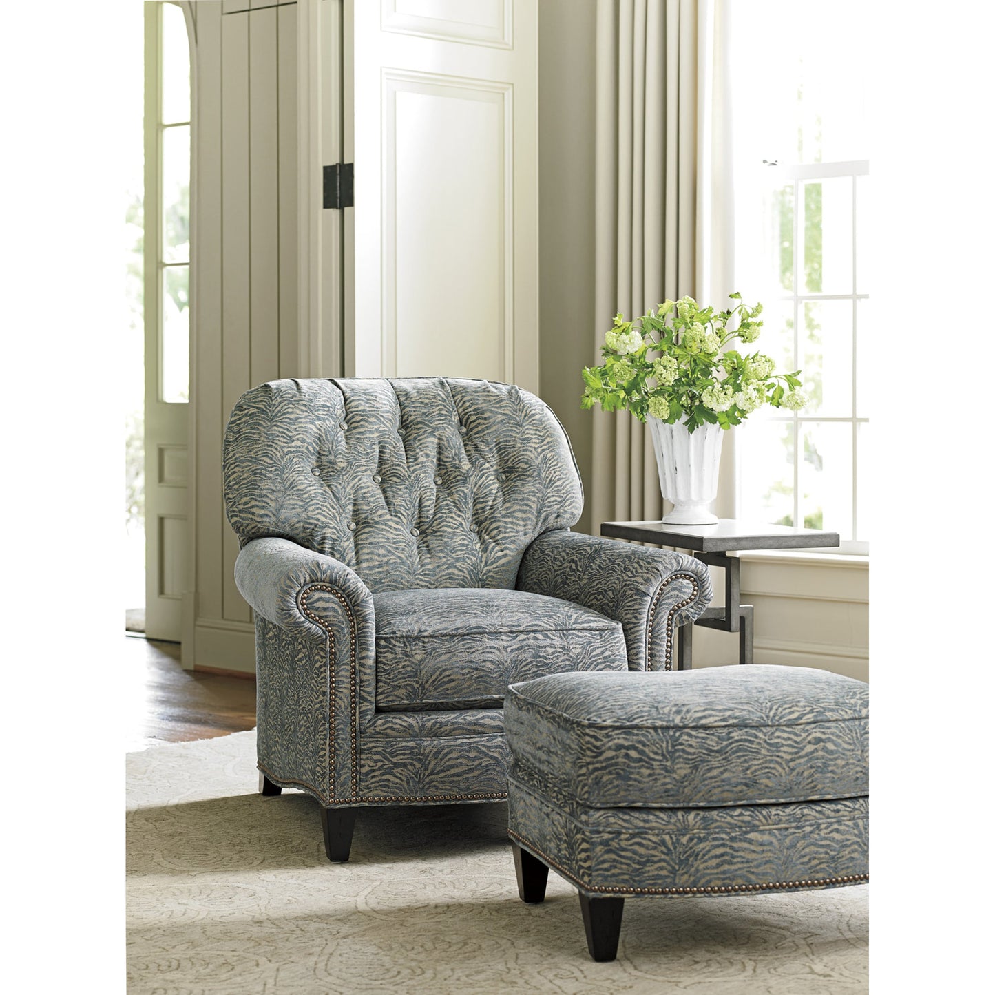 003 SR-835144 | Lifestyle | Bayville Ottoman by Lexington. Made from unique in a transitional style.