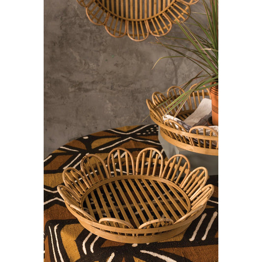 Bloemen Tray by Accent Decor in natural. Made from natural fibers in a cottage & farmhouse style.