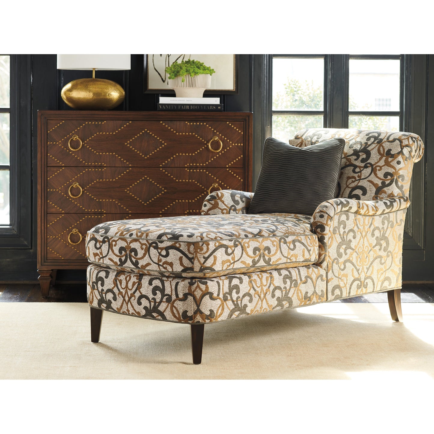 008 SI-1823482 | Lifestyle | Woodland Drawer Hall Chest by Lexington in walnut. Made from unique in a transitional style.