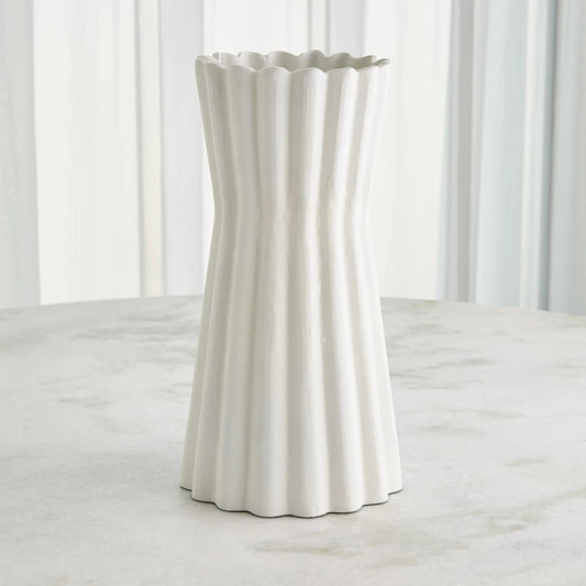 Gaspard Vase by Global Views. Made from aluminum in a modern style.