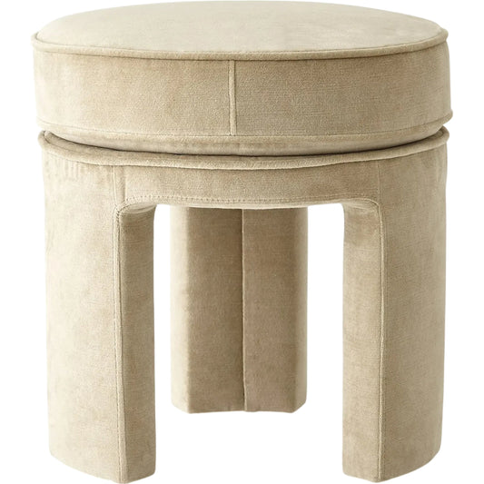 Papu Beige Stool by Global Views in beige. Made from unique in a transitional style.