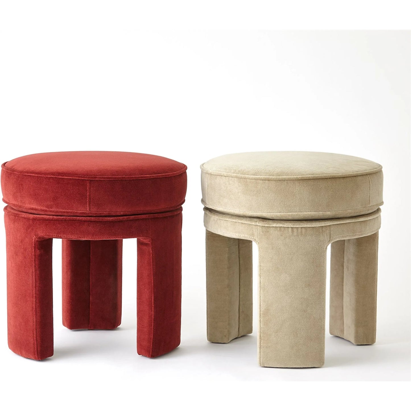 002 SI-2324070 | Additional Silo | Papu Beige Stool by Global Views in beige. Made from unique in a unique style.