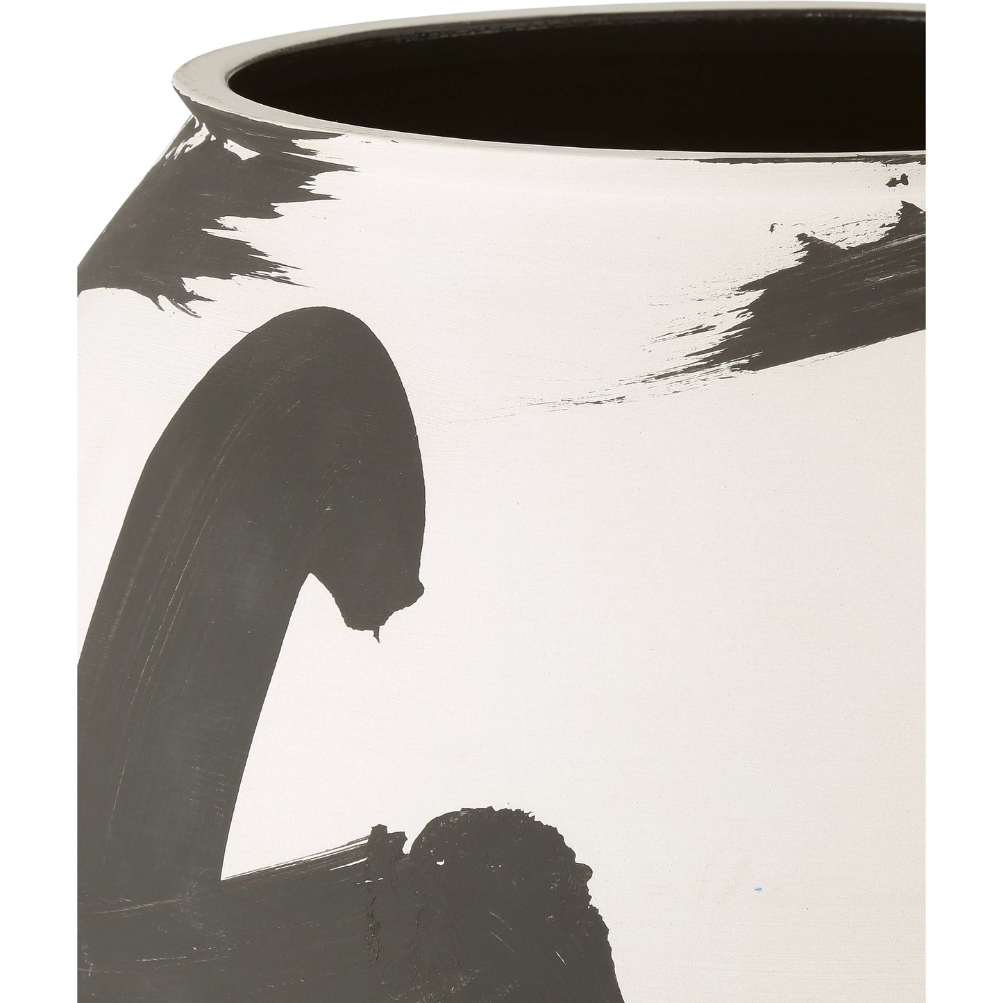 003 SI-2191758 | Additional Silo | Kenzo Vase by Currey and Company in off-white, black. Made from porcelain in a modern style.