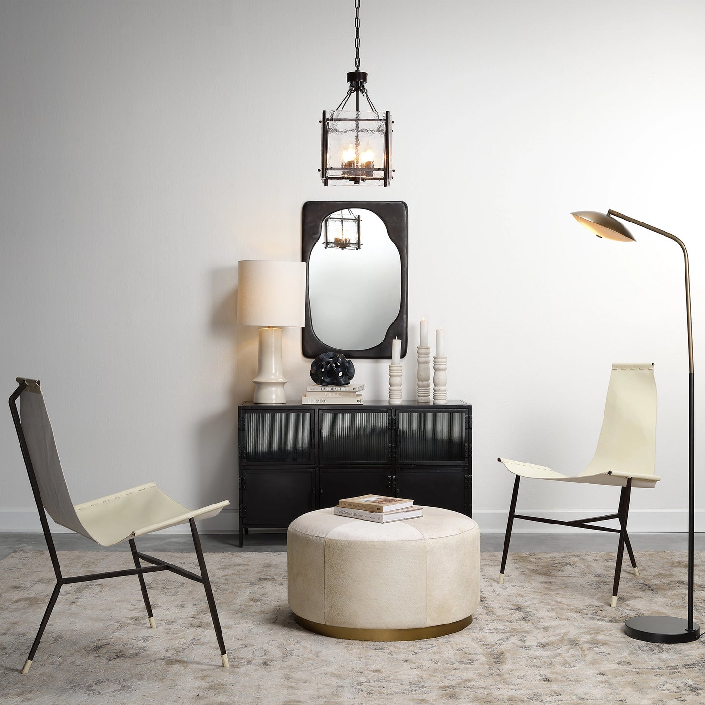 005 SI-1961267 | Lifestyle | Monument Candlesticks by Jamie Young in white. Made from marble in a modern style.