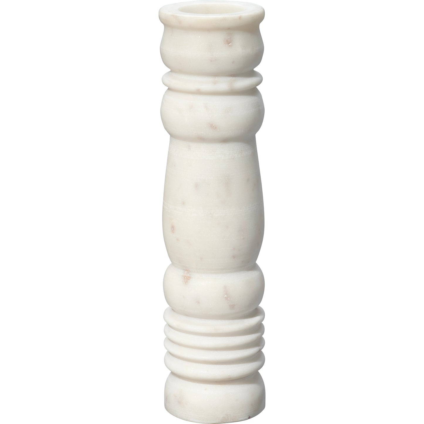 002 SI-1961267 | Additional Silo | Monument Candlesticks by Jamie Young in white. Made from marble in a modern style.