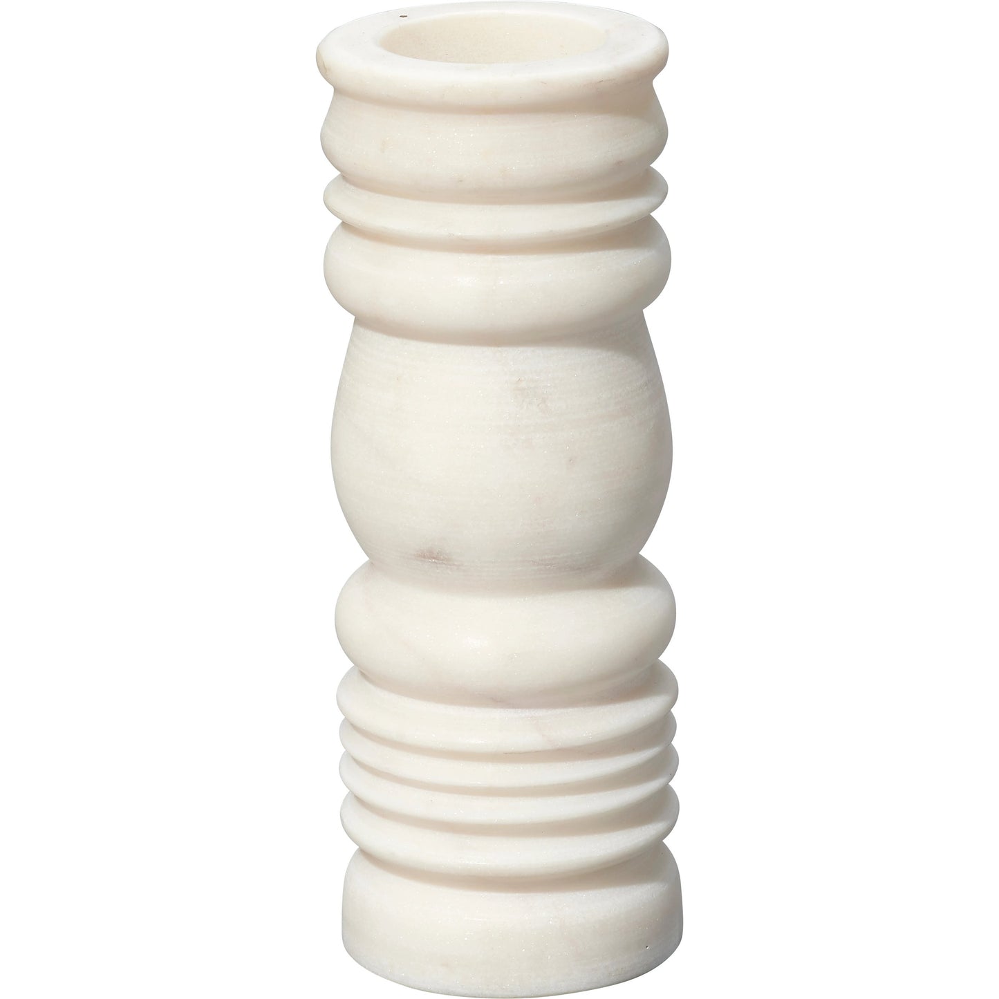 003 SI-1961267 | Additional Silo | Monument Candlesticks by Jamie Young in white. Made from marble in a modern style.