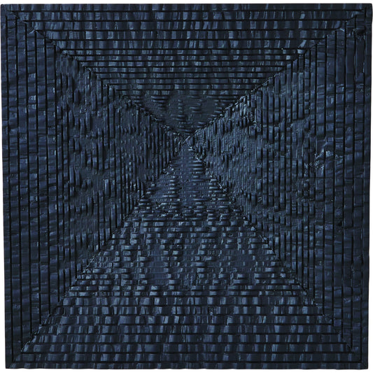 Kyoto Panel by Global Views in jagged gmelina black. Made from gmelina wood, mdf in a modern style.