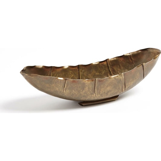 Larkin Bowl by Global Views. Made from brass in a eclectic & global style.