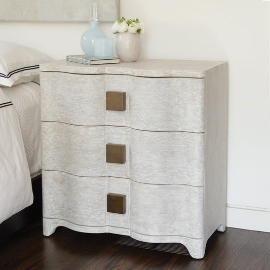 Toile Linen Bedside Chest by Global Views. Made from unique in a modern style.