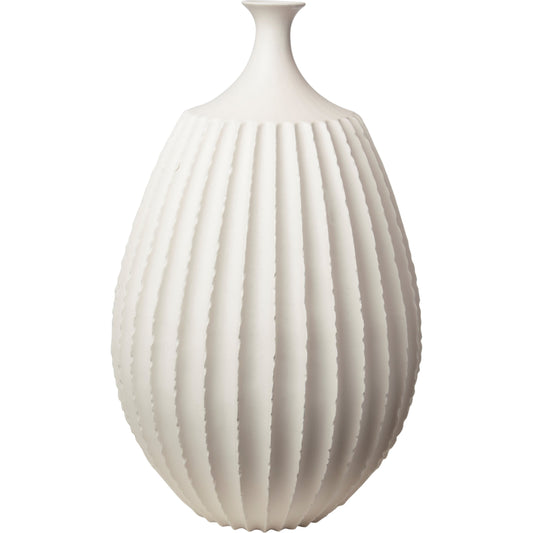 Sawtooth Vase by Global Views. Made from ceramic in a coastal style.