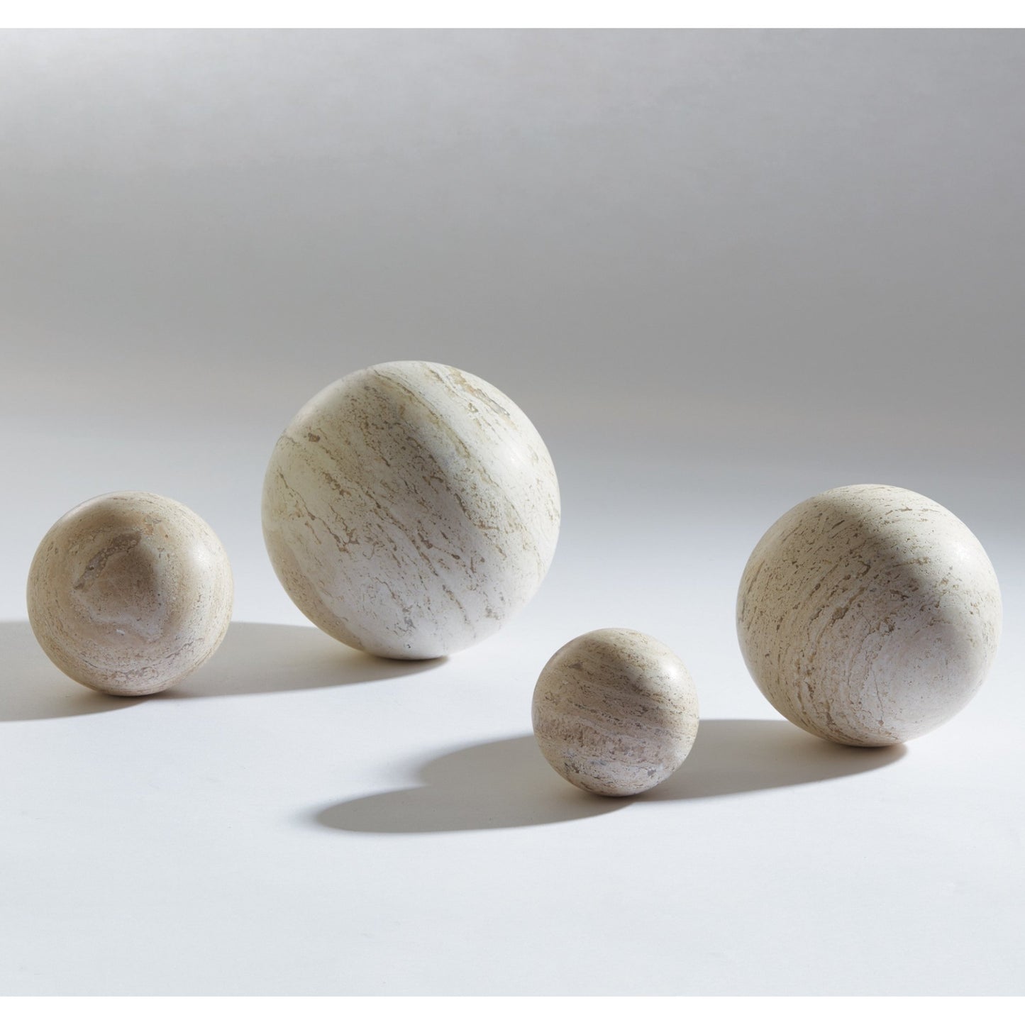 002 SR-702223,SR-702224,SR-702225,SR-702226 | Additional Silo | Travertine Sphere by Global Views. Made from travertine in a cottage & farmhouse style.