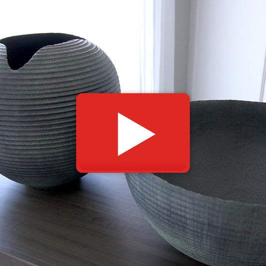 Horizontal Trowel Vase by Global Views. Made from ceramic in a eclectic & global style.