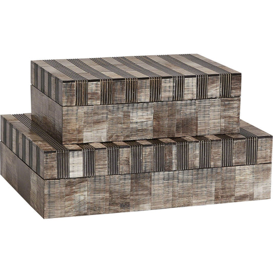 001 SR-893081 | Primary Silo | Sienna Box by Global Views. Made from buffalo horn in a eclectic & global style.