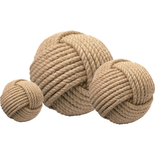 Jute Balls by Jamie Young in jute. Made from jute in a coastal style.
