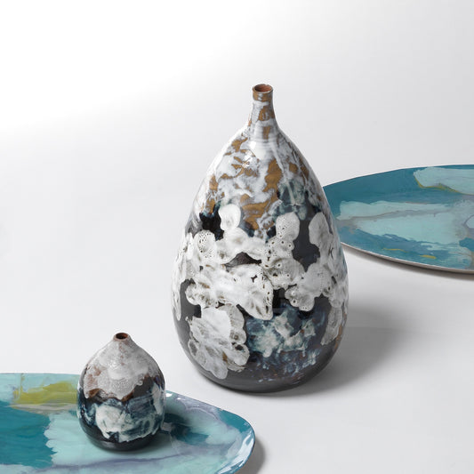 Collage Vase by Jamie Young in multi. Made from ceramic in a eclectic & global style.